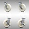 Service Caster 8 Inch Stainless Steel Nylon Swivel Caster Set with Roller Bearings 2 Brakes SCC SCC-SS30S820-NYR-2-TLB-2 - alternate 1